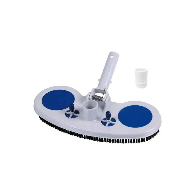 Tête d'Aspiration pour Piscine avec Brosse - Outil de Nettoyage Sous-Marin pour Fond et Parois