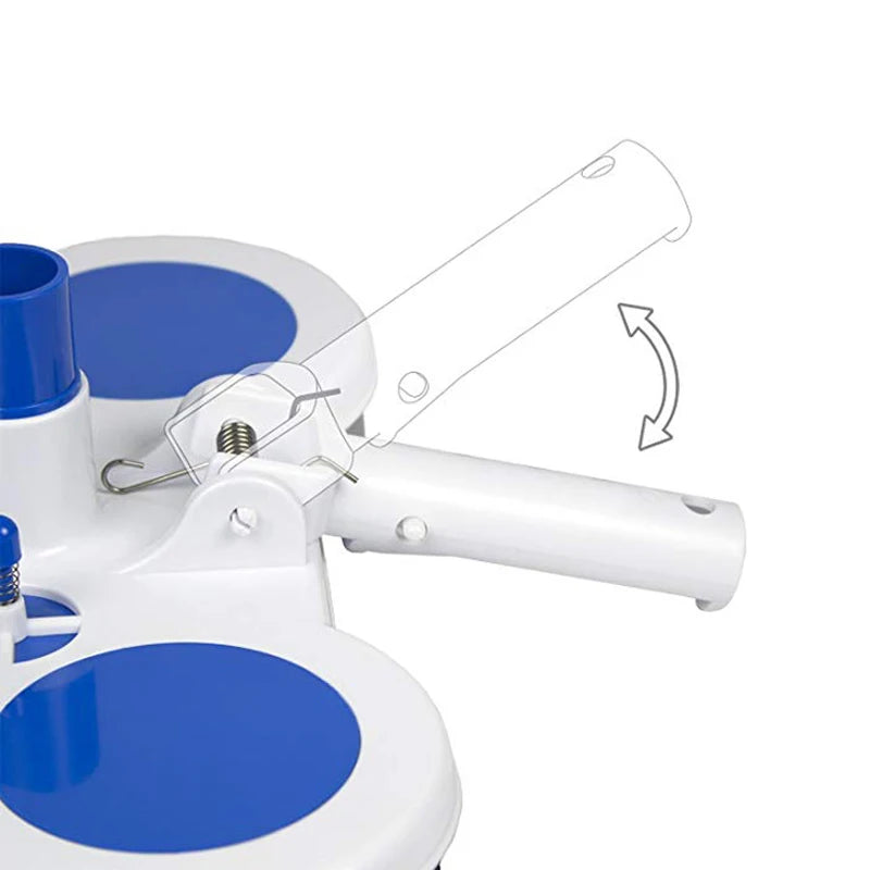 Tête d'Aspiration pour Piscine avec Brosse - Outil de Nettoyage Sous-Marin pour Fond et Parois
