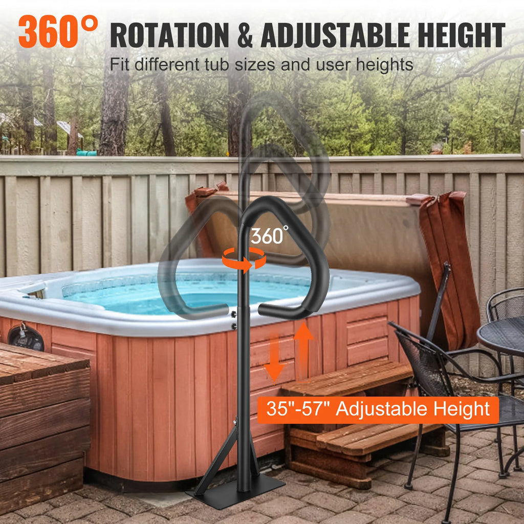 Main Courante Spa Rotative 360° - Hauteur Réglable - vue 3