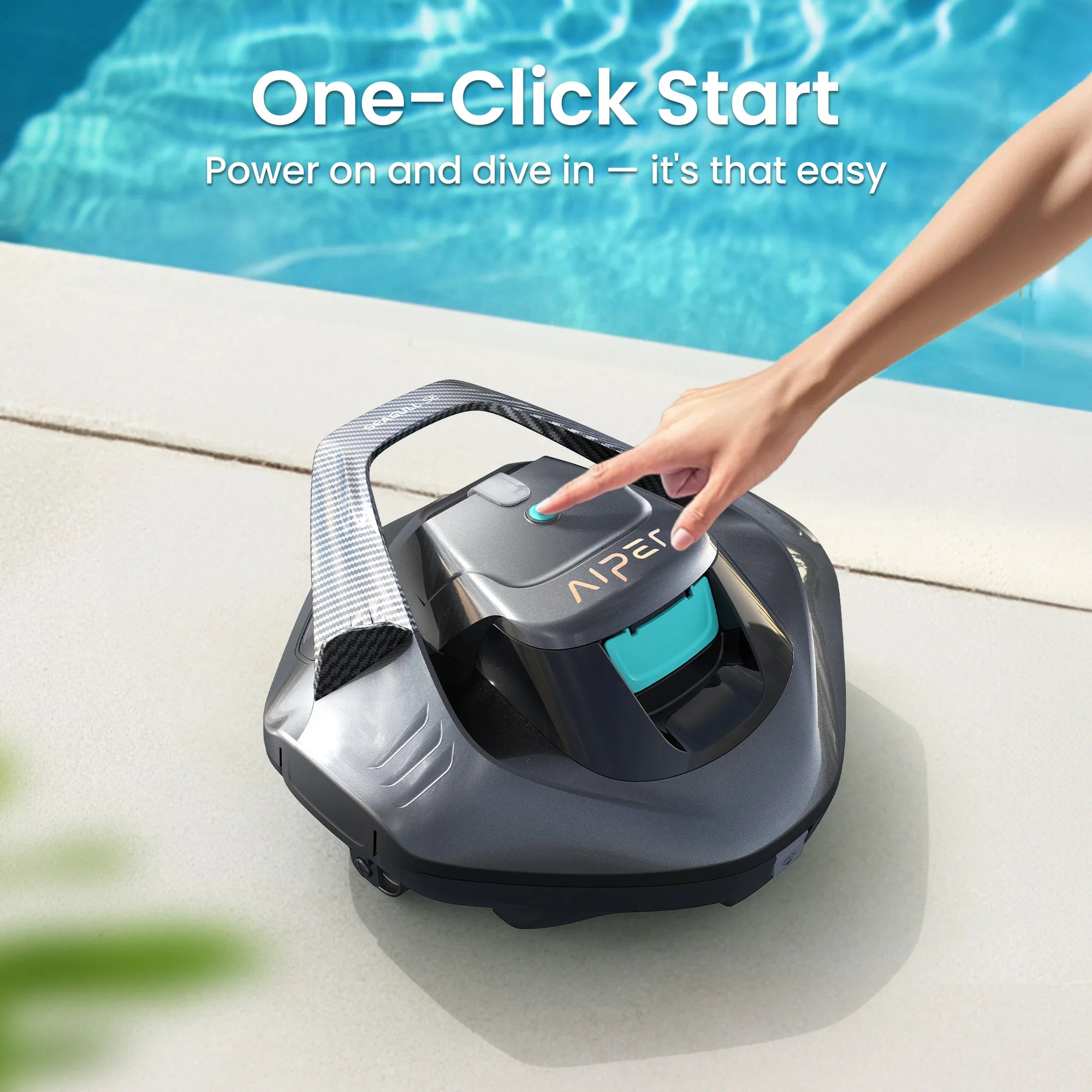 Robot Nettoyeur Spa et Piscine Sans Fil - AIPER Seagull SE - vue 1